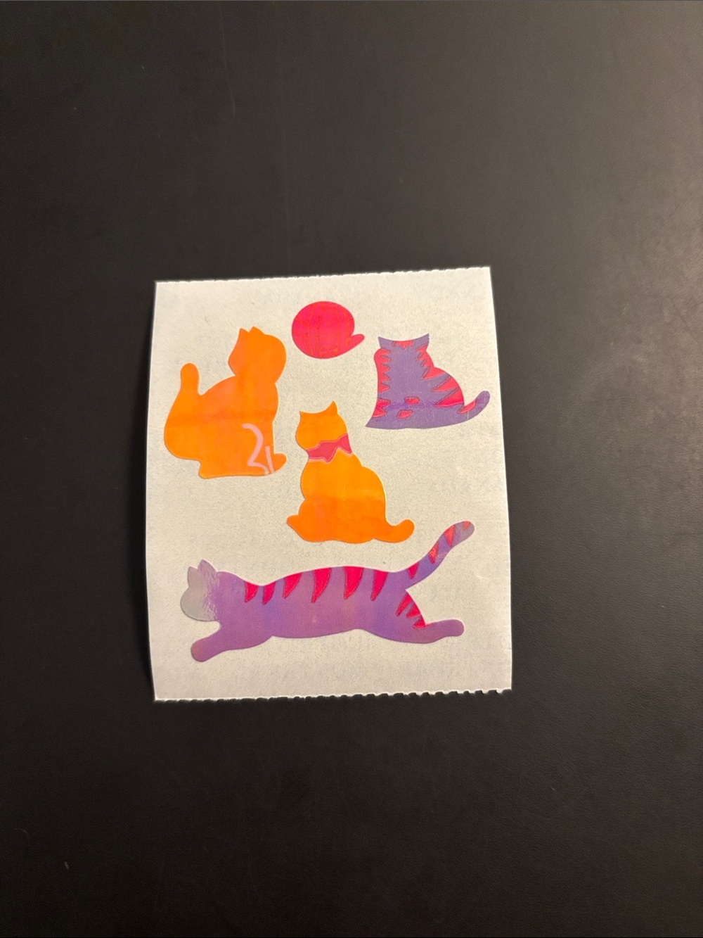 Cotrin Cats Pearly Sticker Mod Vintage 80's
